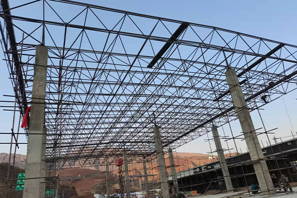 黑河钢结构网架图片