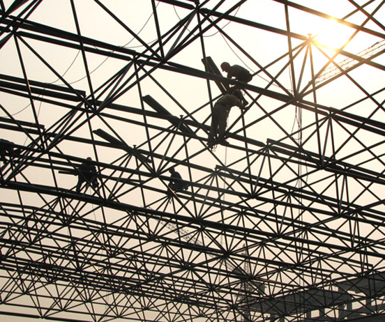 黑河厂房网架安装